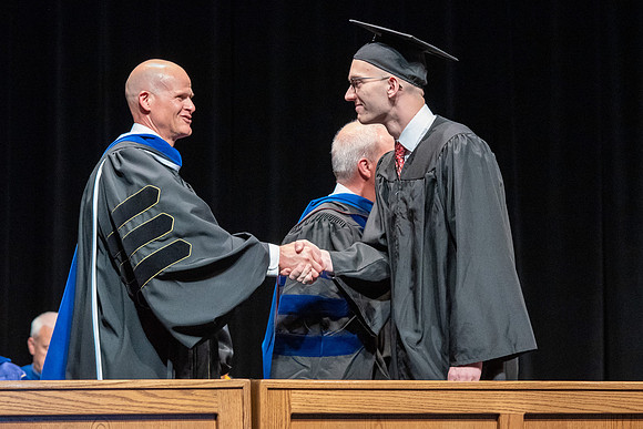 Graduates during convocation of the College of Physical Sciences and Engineering.