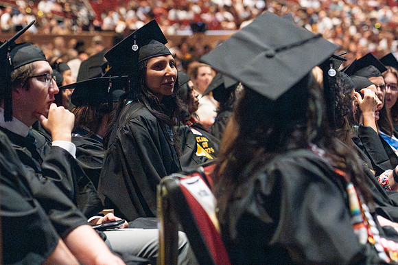 Graduates during convocation for the College of Education & Human Development