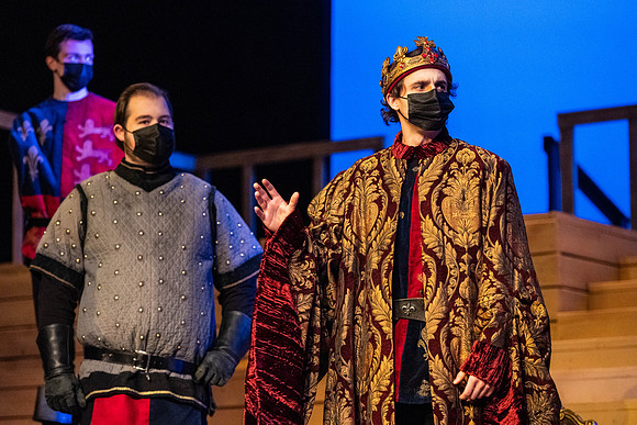 BYU-Idaho theatre department dress rehearsal of Shakespeare's Henry V.
