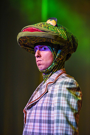 The theatre department's dress rehearsal of the Wind in the Willows in the Snow Drama Theatre.