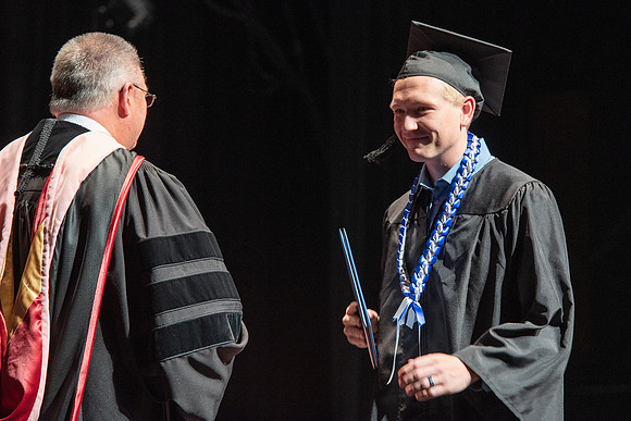 Graduates during Interdisciplinary Studies convocation.