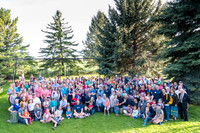 Pathway Worldwide employees and their families gather for a social in Rexburg. 2017