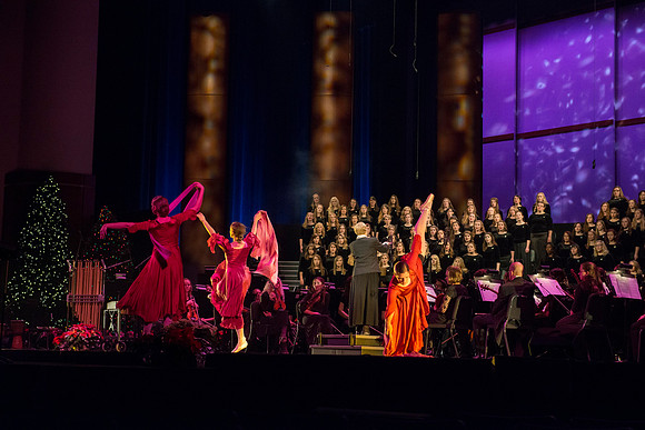 BYU-Idaho Choirs and Orchestra perform at A BYU-Idaho Christmas Concert featuring The King Singers.