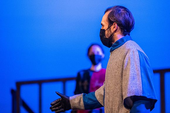 BYU-Idaho theatre department dress rehearsal of Shakespeare's Henry V.