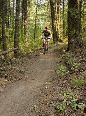 Media Creation Team mountain biking.