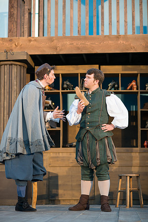 Brigham Young University-Idaho's production of The Shomaker's Holiday performed out in the amphitheatre in front of the McKay Library.