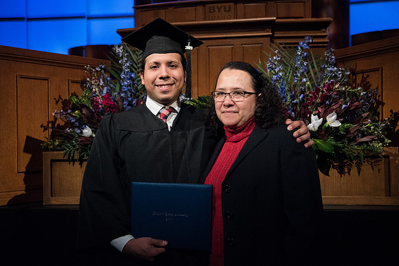 BYU-Idaho Physical Science & Engineering Convocation. Graduates and their loved ones. Winter Semester