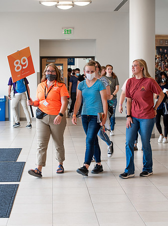 BYUI students return to campus for the Fall 2021 semester. New Freshman participate in Get Connected with their I-Groups on move-in day.