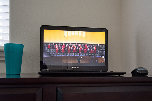 Broadcast of Winter 2020 Commencement. Due to COVID-19 graduates had a unique graduation and had to watch the commencement speech from home. Recording of the colligate choir.