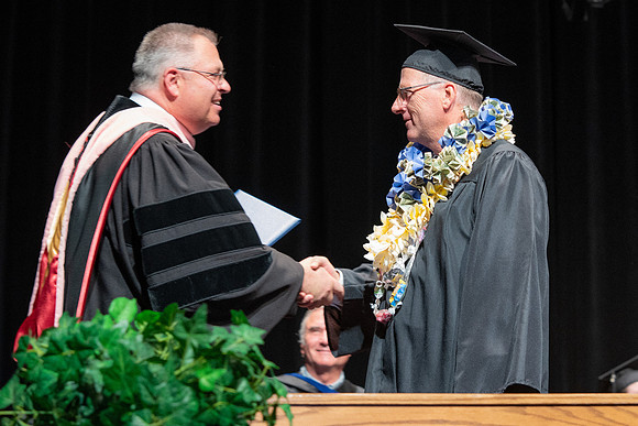 Graduates during Interdisciplinary Studies convocation.