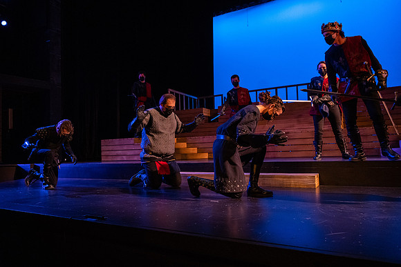 BYU-Idaho theatre department dress rehearsal of Shakespeare's Henry V.