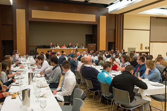 Students have the opportunity to enjoy a wonderful meal for only $3.00 and be part of the Devotional Luncheon.