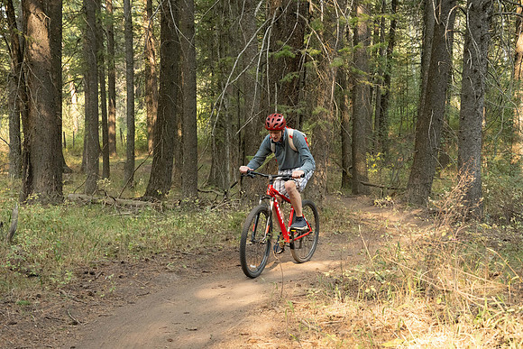 Media Creation Team mountain biking.