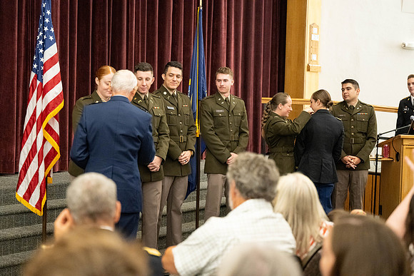 BYU-Idaho's, Reserve Officers' Training Corps Commissioning ceremonies.