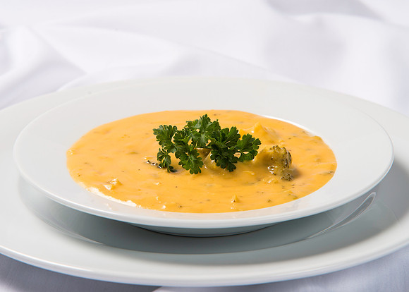 BYU-Idaho Food Service Catering menu item. Broccoli Cheese Soup