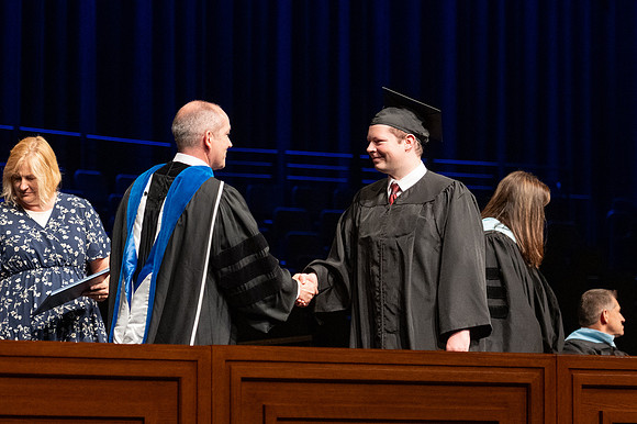 Graduates during convocation for the College of Education & Human Development