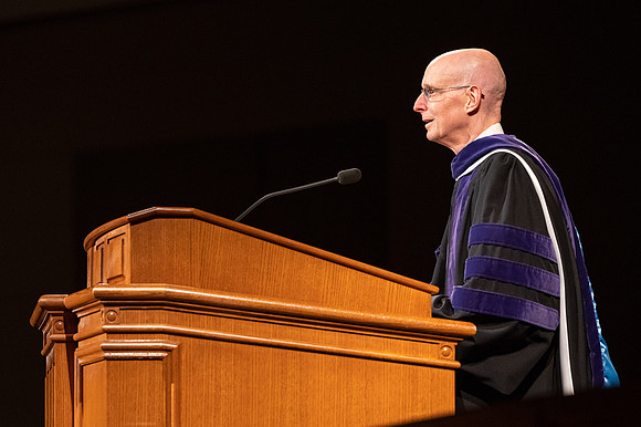Commencement remarks are prerecorded in the I-Center.