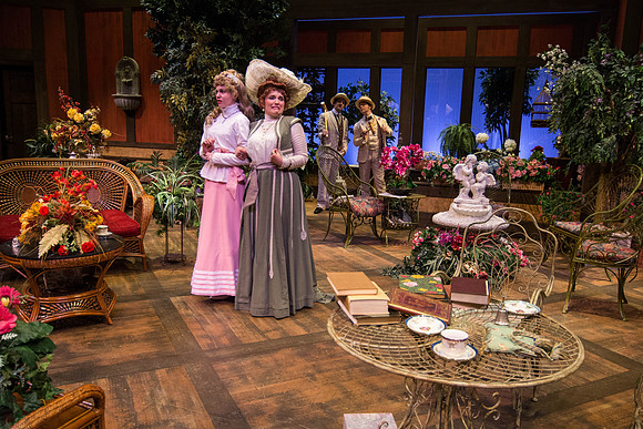 The cast of Brigham Young University-Idaho's production of "The Importance of Being Earnest" pose scenes and moments from the performance.