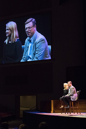 President Gilbert and his wife, Christine host a campus-wide date night for the students and their dates.
