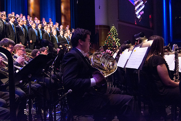 BYU-Idaho Choirs and Orchestra perform at A BYU-Idaho Christmas Concert featuring The King Singers.