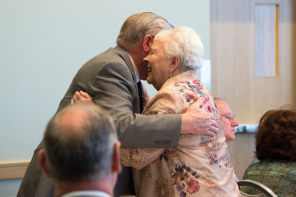 The Eliza R. Snow Society Honors Florence Bowman as she receives the Eliza R. Snow Award.