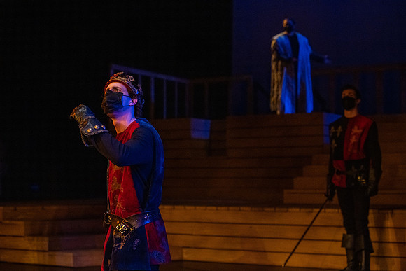 BYU-Idaho theatre department dress rehearsal of Shakespeare's Henry V.