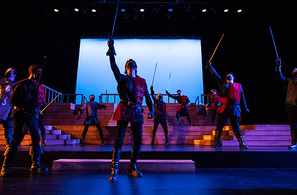 BYU-Idaho theatre department dress rehearsal of Shakespeare's Henry V.