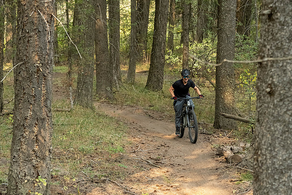 Media Creation Team mountain biking.