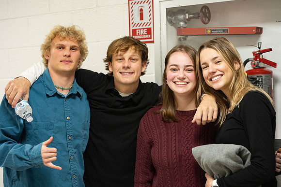 Students participating in date night at BYUI.