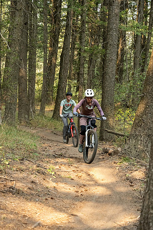 Media Creation Team mountain biking.
