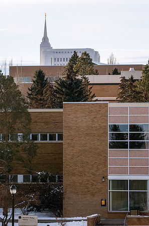 Rexburg Temple from Spori Building 3rd floor.