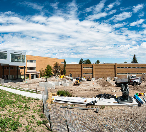 Construction progress of the Central Quad. Photo taken June 24, 2011.