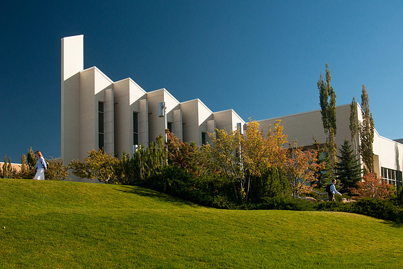 The John Taylor Building on the campus of BYU-Idaho.