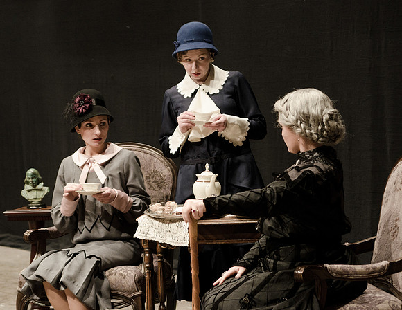 Promotional pictures for Enchanted April Theater production directed by Justin Bates.