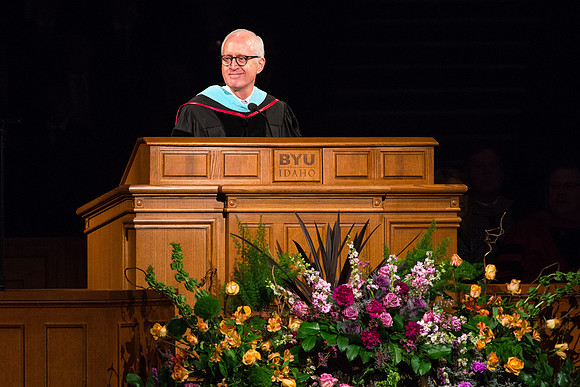 Elder Larry Y. Wilson, General Authority Seventy speaks at BYU-Idaho Commencement