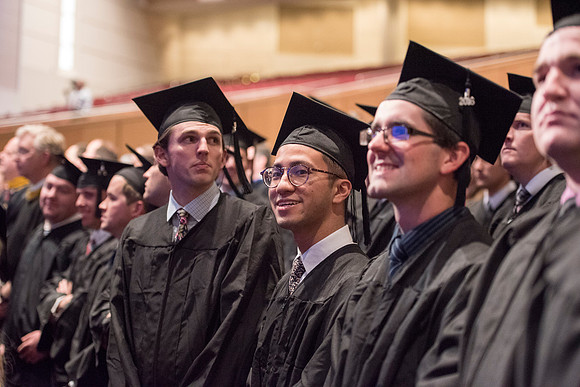 BYU-Idaho graduates at Commencement ceremony. Photo by Ryan Chase