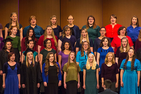 The BYU-Idaho Concert Choir sings "High on the Mountain Top."