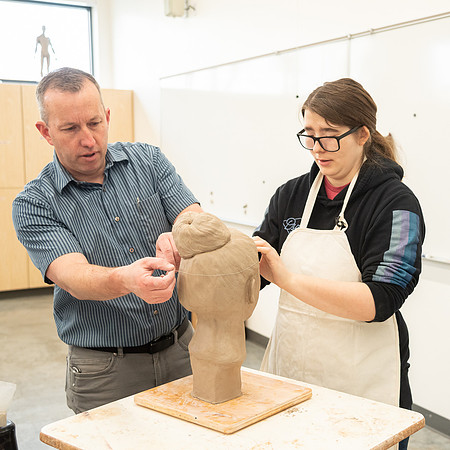 Photos from Kody Keller's morning sculpting class.