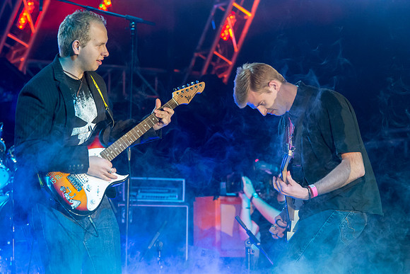 Students perform various song arrangements of either covers or original peices.