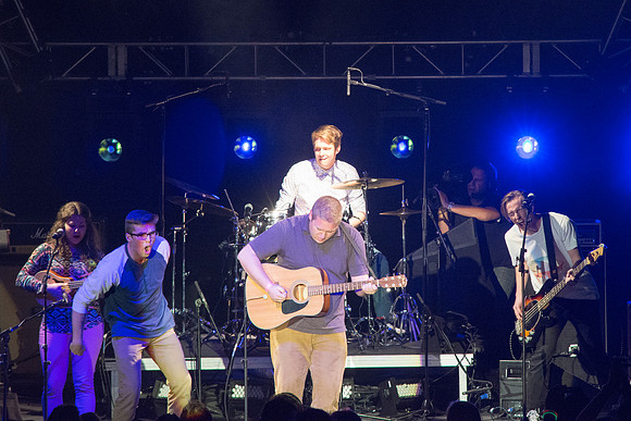 Students perform various song arrangements of either covers or original peices.