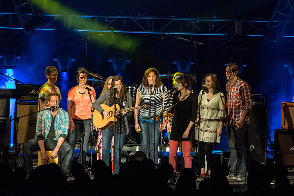 Students perform various song arrangements of either covers or original peices.