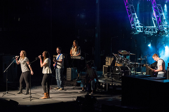 Students perform various song arrangements of either covers or original peices.