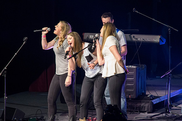 Students perform various song arrangements of either covers or original peices.