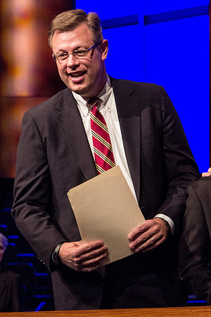 Clark G. Gilbert will assume the responsibilities of President of BYU-I this following April. Taken by Erik Hill.
