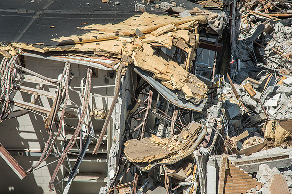BYU-Idaho Kirkham building demolition. Summer Term