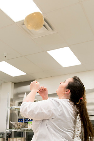 Students prepare food for taste testing in the Food Science Lab. This new major teaches students the science behind everyday foods. Instructors Neal Ricks and Kerry Huber.