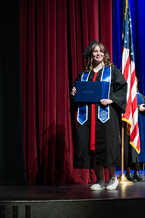 Graduates during convocation for the College of Academic Success & Interdisciplinary Studies. Speakers: Kevin Brower, Jenna Kate Wilson, Tyler Christensen