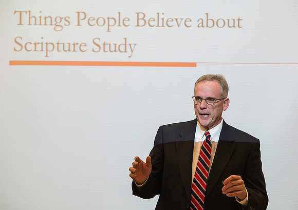 Scott Ferguson taught a session entitled "Enjoying the Benefits of More Effective Scripture Study".