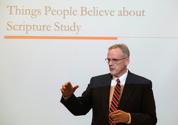 Scott Ferguson taught a session entitled "Enjoying the Benefits of More Effective Scripture Study".