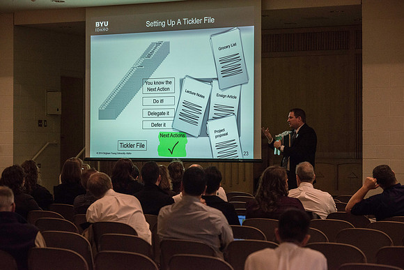 Jarrod Guddat taught, "Time Management: Using the 'Getting Things Done' Methodology".